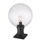 Z-Lite Laurent Outdoor Pier Mounted Fixture, 1-Light, 12 In.W x 17.75 In.H, Black/Clear Seedy 599PHB-533PM-BK - alternate 6